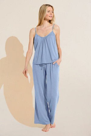 Eberjey Gisele TENCEL™ Modal Cami & Pant PJ Set Women Pajamas Blue | NWC391CI