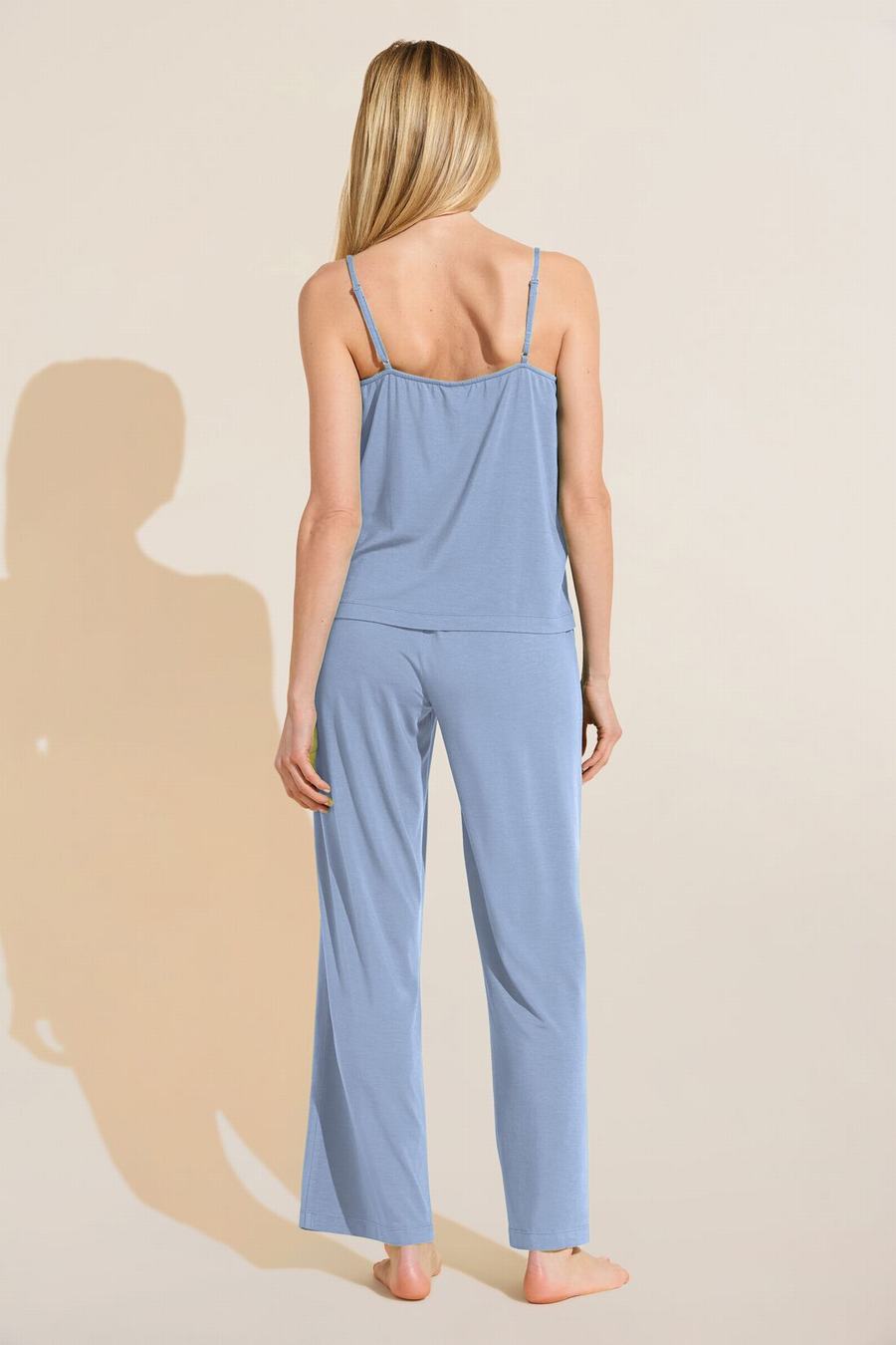 Eberjey Gisele TENCEL™ Modal Cami & Pant PJ Set Women Pajamas Blue | NWC391CI