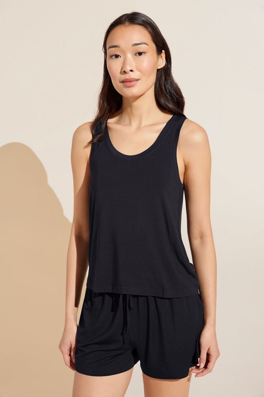 Eberjey Gisele TENCEL™ Modal Everyday Women Tank Top Black | FHT6287ME