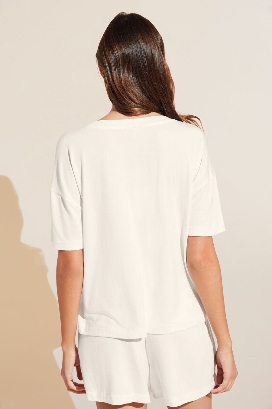 Eberjey Gisele TENCEL™ Modal Everyday Women T-Shirt White | EKI6865WA