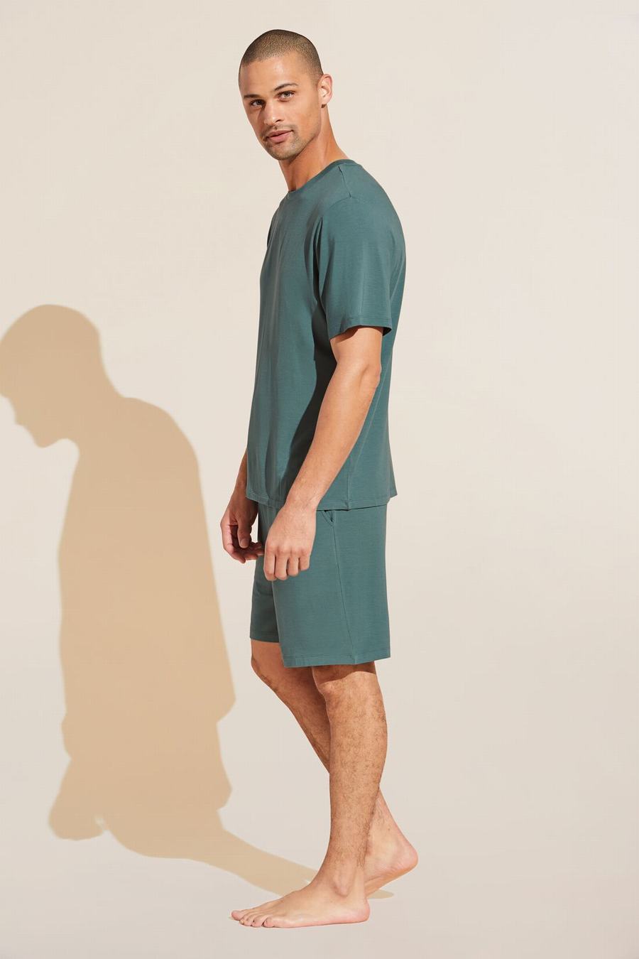 Eberjey Henry TENCEL™ Modal Short PJ Set Men Pajamas Green | GZO2528EX