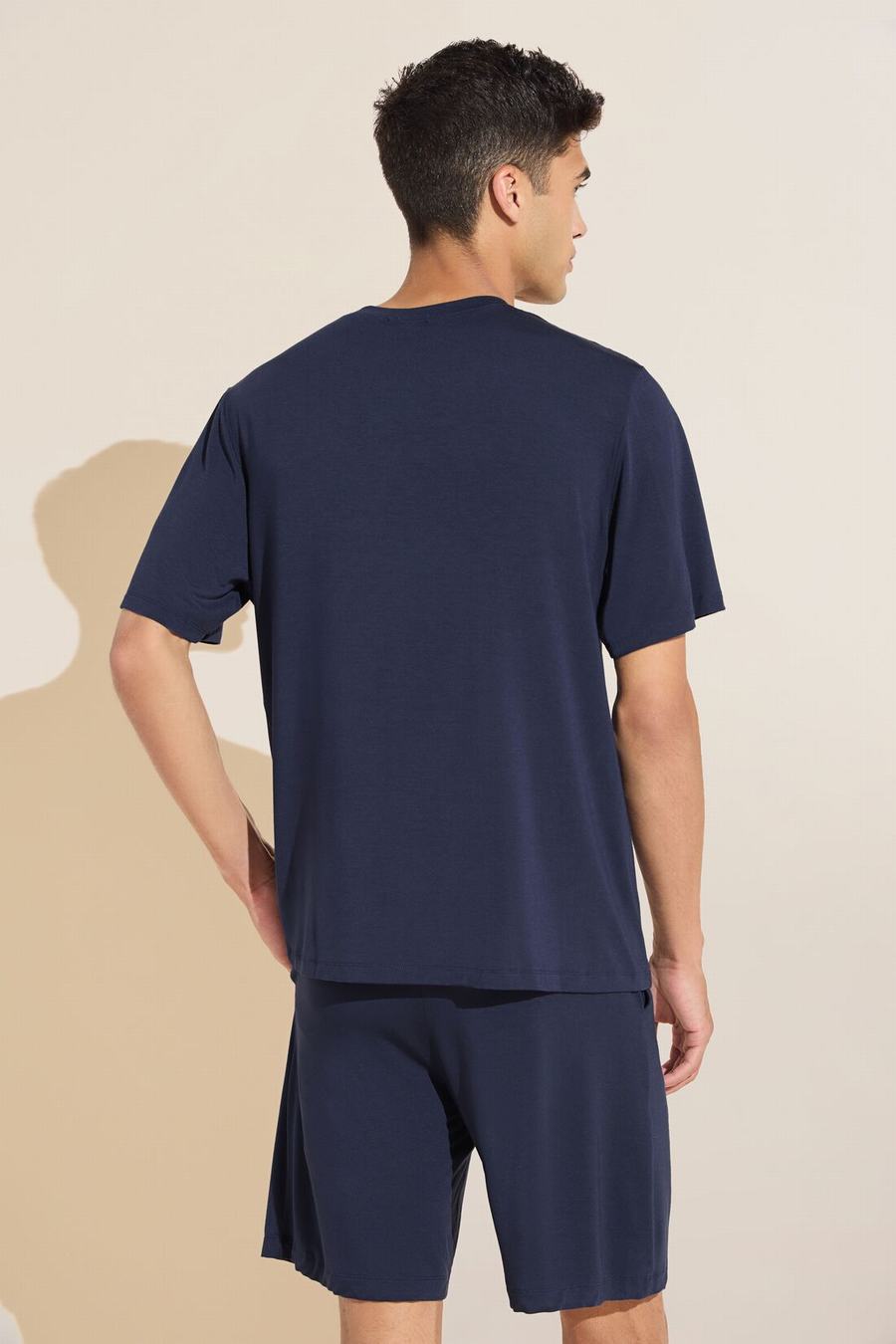 Eberjey Henry TENCEL™ Modal Short PJ Set Men Pajamas Navy | WMF9688DI