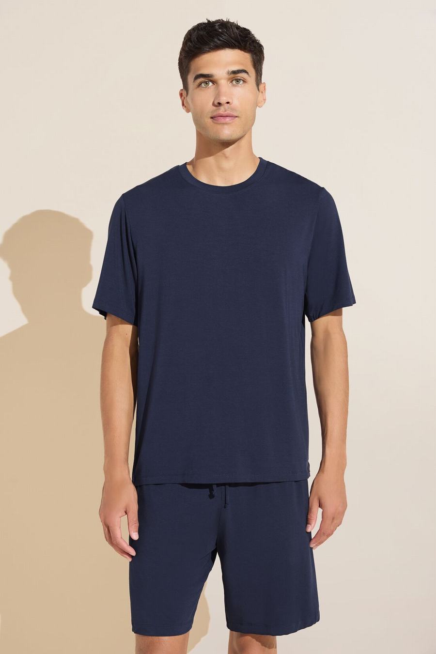 Eberjey Henry TENCEL™ Modal Short PJ Set Men Pajamas Navy | WMF9688DI