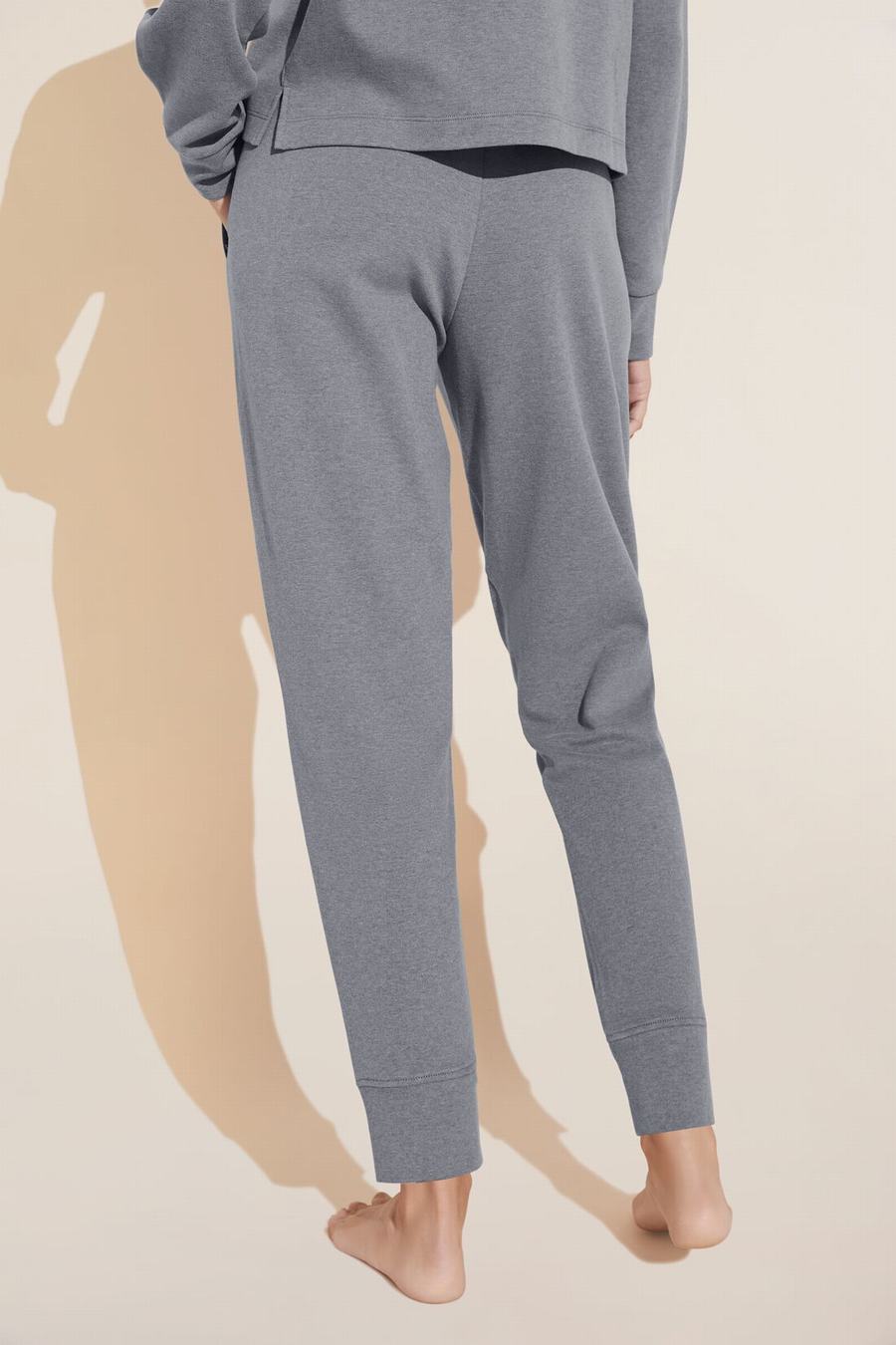 Eberjey Luxe Sweats Jogger Women Sweatpants Dark Grey | ABX464CC