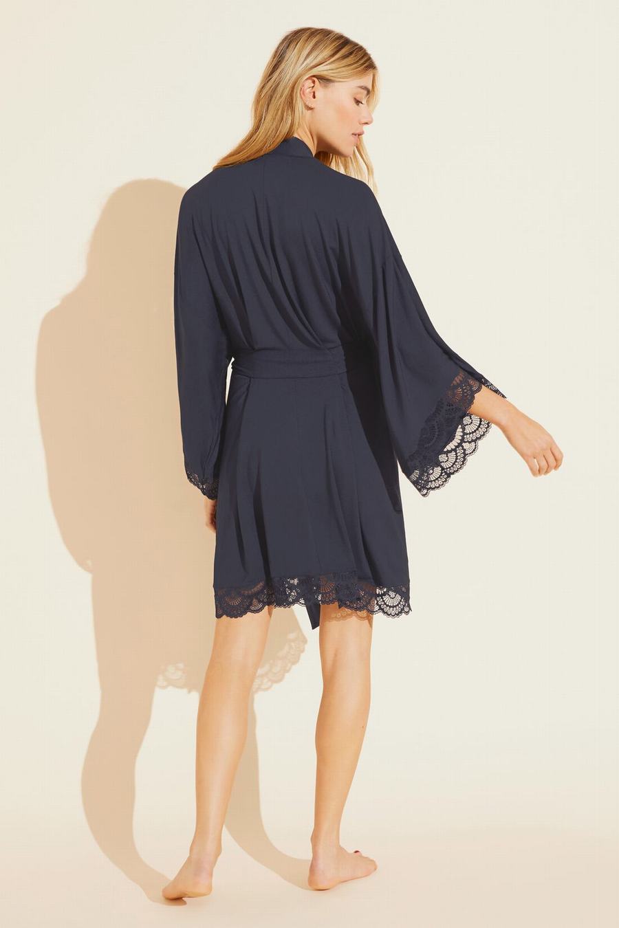 Eberjey Mariana TENCEL™ Modal Women Robe Navy | YAH5010PP