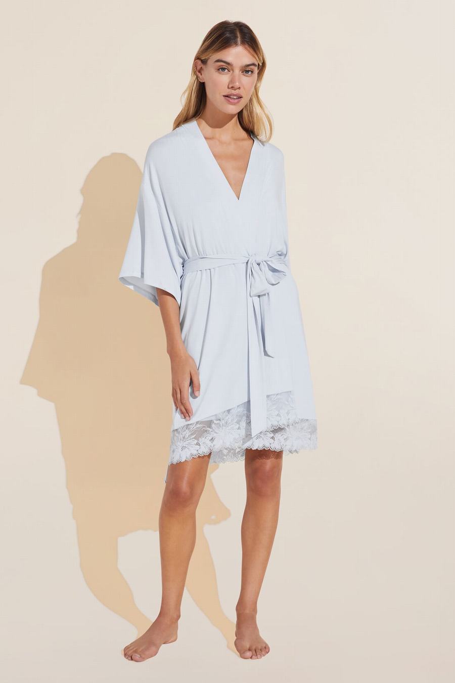 Eberjey Rosalia TENCEL™ Modal Women Robe Blue | AUS7411LF